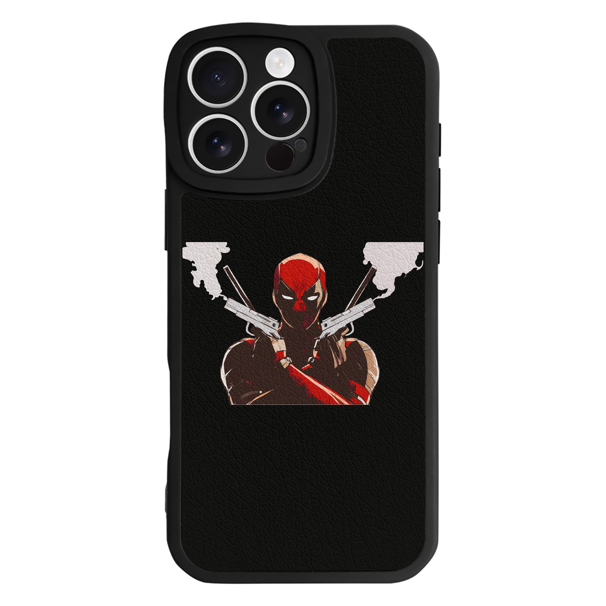 （画像用） Deadpool デッドプール 【iPhone 16シリーズ対応】シリコンスマホケース（レザー調） 材質：シリコン